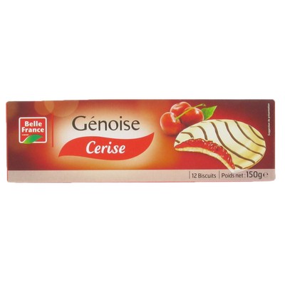 GENOISE CERISE X 12 BF ETUI 150 G