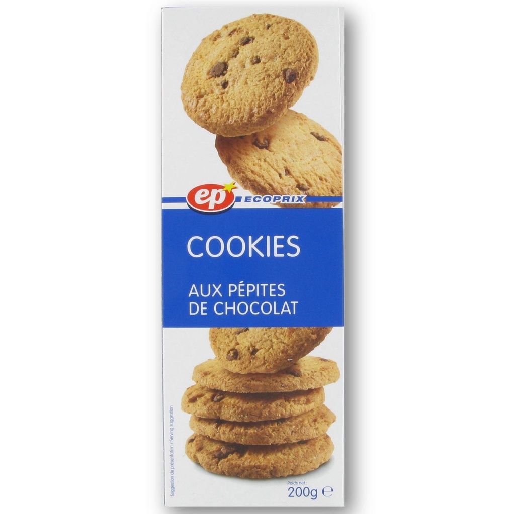 COOKIE NATURE PEPITE DE CHOC LAIT EP ETUI 200 G