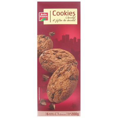 COOKIE PEPITES DE CHOCOLAT X 12 BF ETUI 200 G