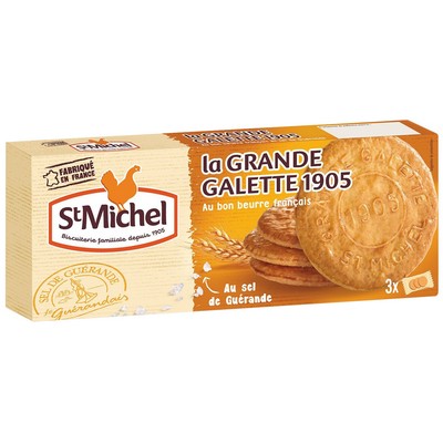 ST MICHEL - LA GRANDE GALETTE 1905 - 3 SACHETS DE 3 GALETTES - LE PAQUET DE 150G