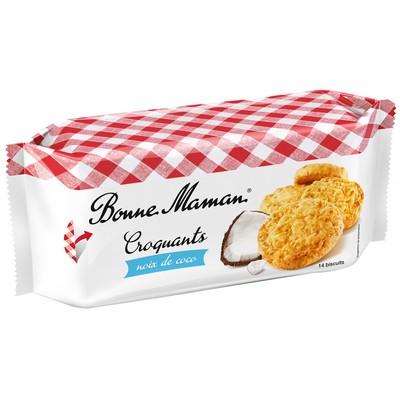 BONNE MAMAN - BISCUITS CROQUANTS NOIX DE COCO X14 - LE PAQUET DE 150G