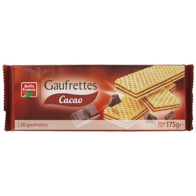 GAUFRETTE AU CACAO X 20 BF FILM 175 G