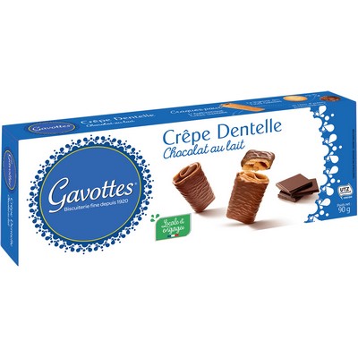 ETUI CREPE DENTELLE AU CHOCOLAT AU LAIT 90G GAVOTTES