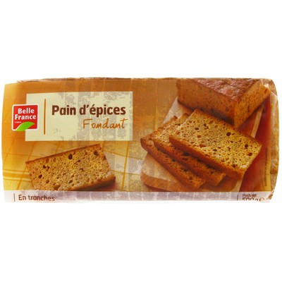 PAIN D EPICES FONDANT EN TRANCHES BF FILM 500 G