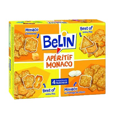 Belin Crackers Assortiment Apéritif Monaco 340g