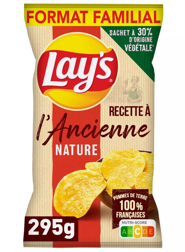 Lays Old-Fashioned Plain Chips 295g