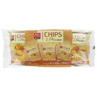 Traditional Style Chips Belle France 6 x 30g