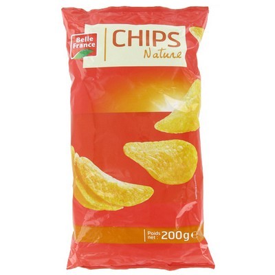PLAIN CHIPS ALU. BAG 200G BF