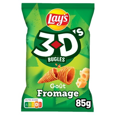 Lay's 3D's Cheese Flavoured Snack Biscuits 85g