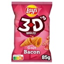 Lay's 3D's Biscuits Apéritifs Goût Bacon 85g