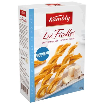 FICELLES CHEVRE POIVRE 100G - KAMBLY - 100g