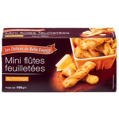 MINI FLUTE FEUILLETEE AU FROMAGE PB DBF ETUI 100 G