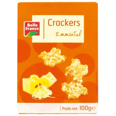 Emmental Crackers Belle France 100g Box