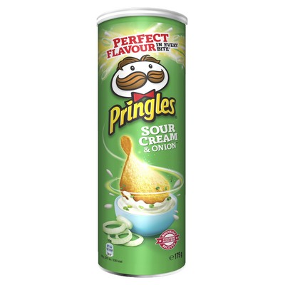 Pringles Sour Cream & Onion Potato Crisps - 175g