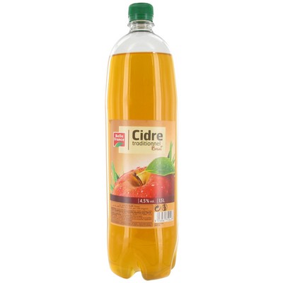 Traditional Dry Cider 4.5% Vol Belle France 1.5L Bottle