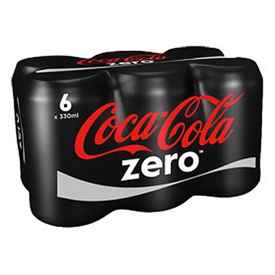 Coca-Cola Zero Sugar 6x33cl Sleek Cans