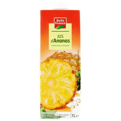 ABC Pineapple Juice Belle France Carton 1L