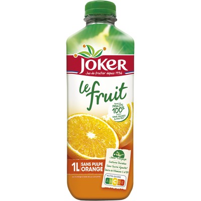 JOKER Le Fruit Orange Sans Pulpe