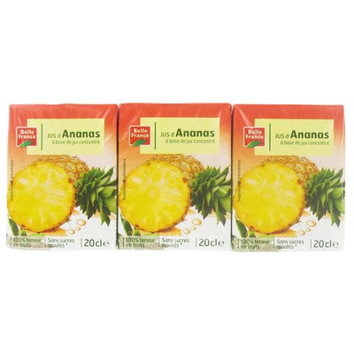 ABC Pineapple Juice Belle France 6 x 20cl Cartons
