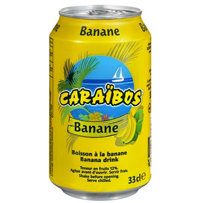 CAN 33CL JUS BANANE CARAIBOS