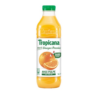 B1L JUS ORANGE PRESSEE PULPE TROPICANA