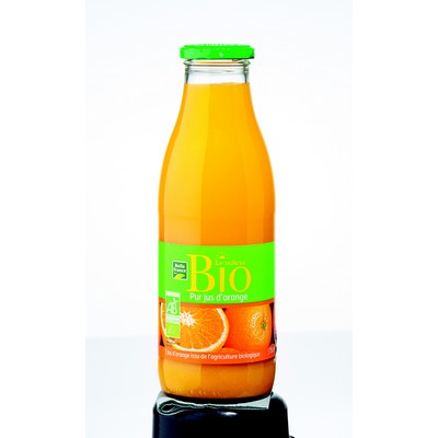 Organic Orange Juice Belle France Glass Bottle 75cl