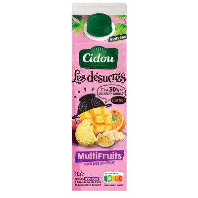 CIDOU Multifruits Désucrés 1L