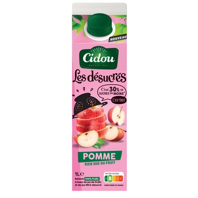 Cidou Reduced Sugar Apple Juice 1L