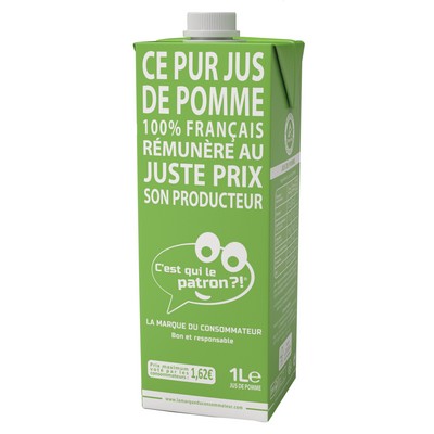 BK1L 100% Apple Juice C Qui Patron?