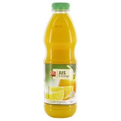 100% Orange Juice Belle France PET Bottle 1L