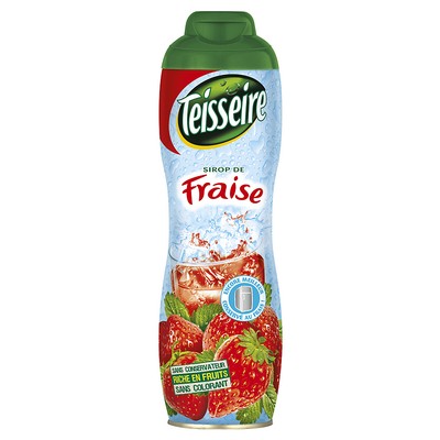 Teisseire Strawberry Syrup 60cl Bottle