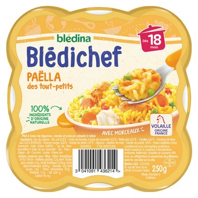 BLEDINA BLEDICHEF Paella for Toddlers 250g From 18 Months