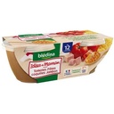 BLEDINA BOLS Pâtes à la Tomate & au Jambon façon Béchamel 2x200g Dès 12 mois
