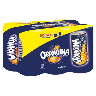 ORANGINA BOITE SLEEK 6X33CL