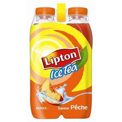 Lipton Ice Tea saveur pêche 4 x 50 cl