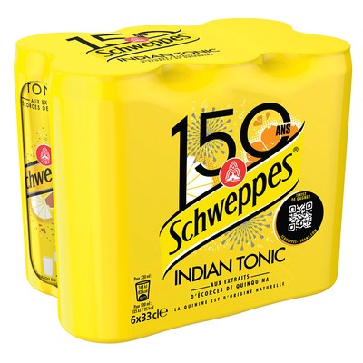 SCHWEPPES INDIAN TONIC BOITE SLEEK 6X33CL