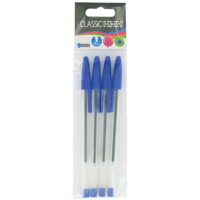 BLX4 STYLO BILLE BLEU POINTE 1MM ULMANN