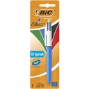 BIC 4 Colours Original Retractable Ballpoint Pen Medium Point (1.0 mm) - Pack of 1