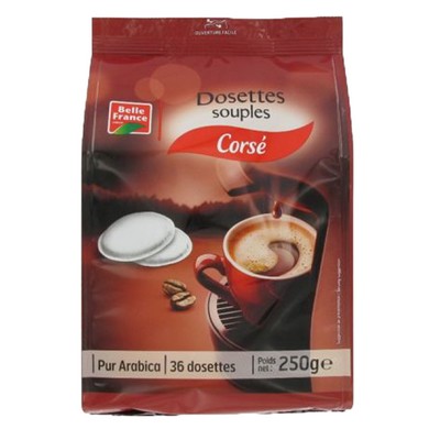 Corsica Pure Arabica Coffee Pods x36 Belle France 250g