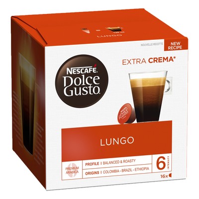 NESCAFÉ DOLCE GUSTO Lungo 16 Capsules 168g