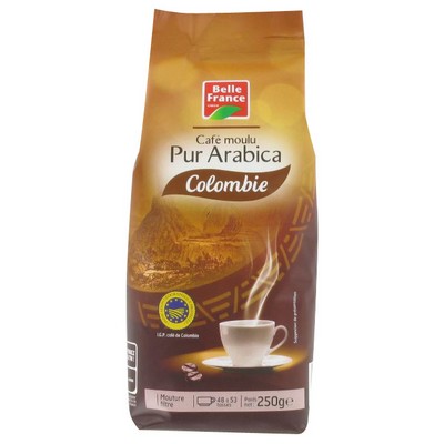 CAFE MOULU ORIGINE COLOMB PUR ARABICA BF SCHT 250G