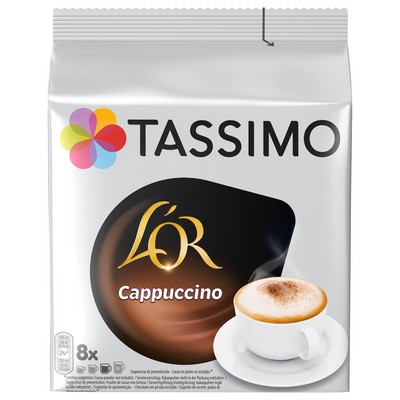 TASSIMO L'OR CAPPUCCINO COFFEE PODS X8 - 267G