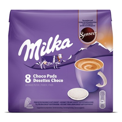 SENSEO MILKA CHOCOLATE CHOCOLAT EN DOSETTES X 8 - 112 GR