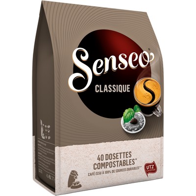 SENSEO  CLASSIQUE CAFE EN DOSETTES X 40 - 277 GR