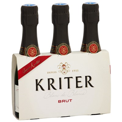 KRITER BRUT 3 X 20 CL - VIN MOUSSEUX DE QUALITE 11,5D