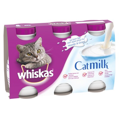 WHISKAS Cat Milk in Bottle 3x200mL