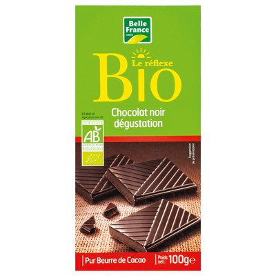 Belle France Organic Dark Chocolate Tasting Bar 100g