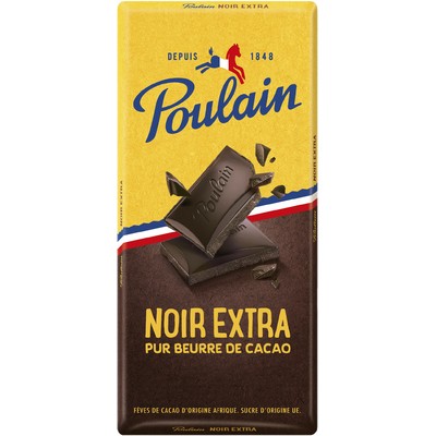EXTRA DARK CHOCOLATE BARS 200G POULAIN