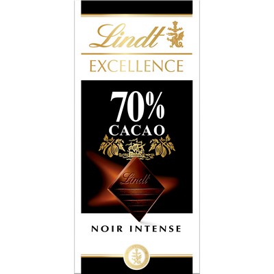 Lindt Tablette de chocolat EXCELLENCE Noir 70% 100g