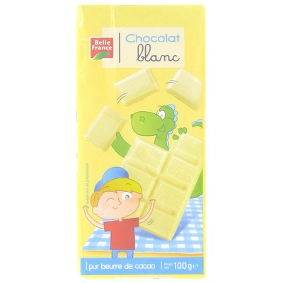 2 BARS OF WHITE CHOCOLATE BF